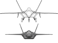 AMCA resized as per F-22 drawing, front view.png AMCA resized as per F-22 drawing, front view.png