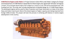 6 MW Marine Engine under Make-I