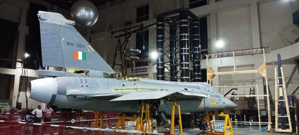 LCA outer shell being tested in the High Voltage Laboratory (Photo courtesy: Udaya Kumar)